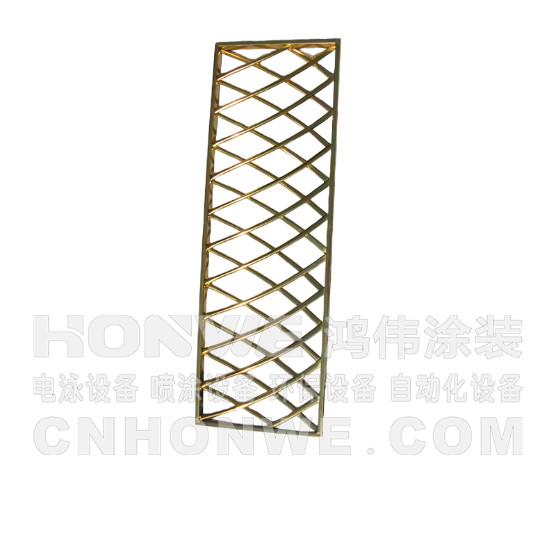 电泳金色门花
