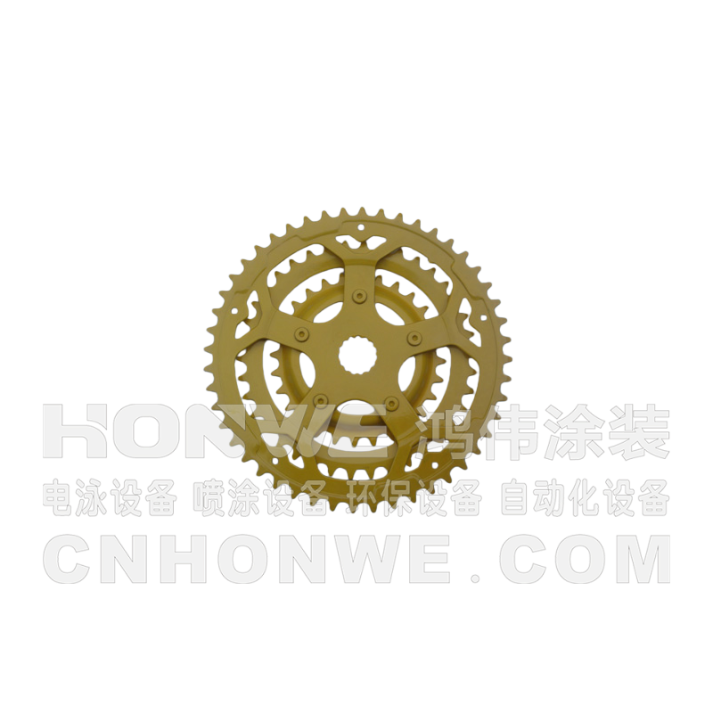 电泳黄色自行车配件
